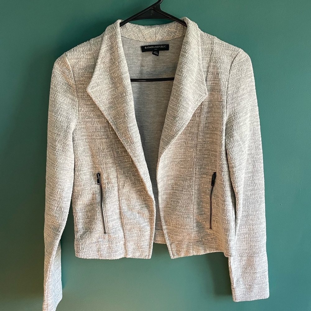 Banana Republic Heather Grey Blazer, Size XS